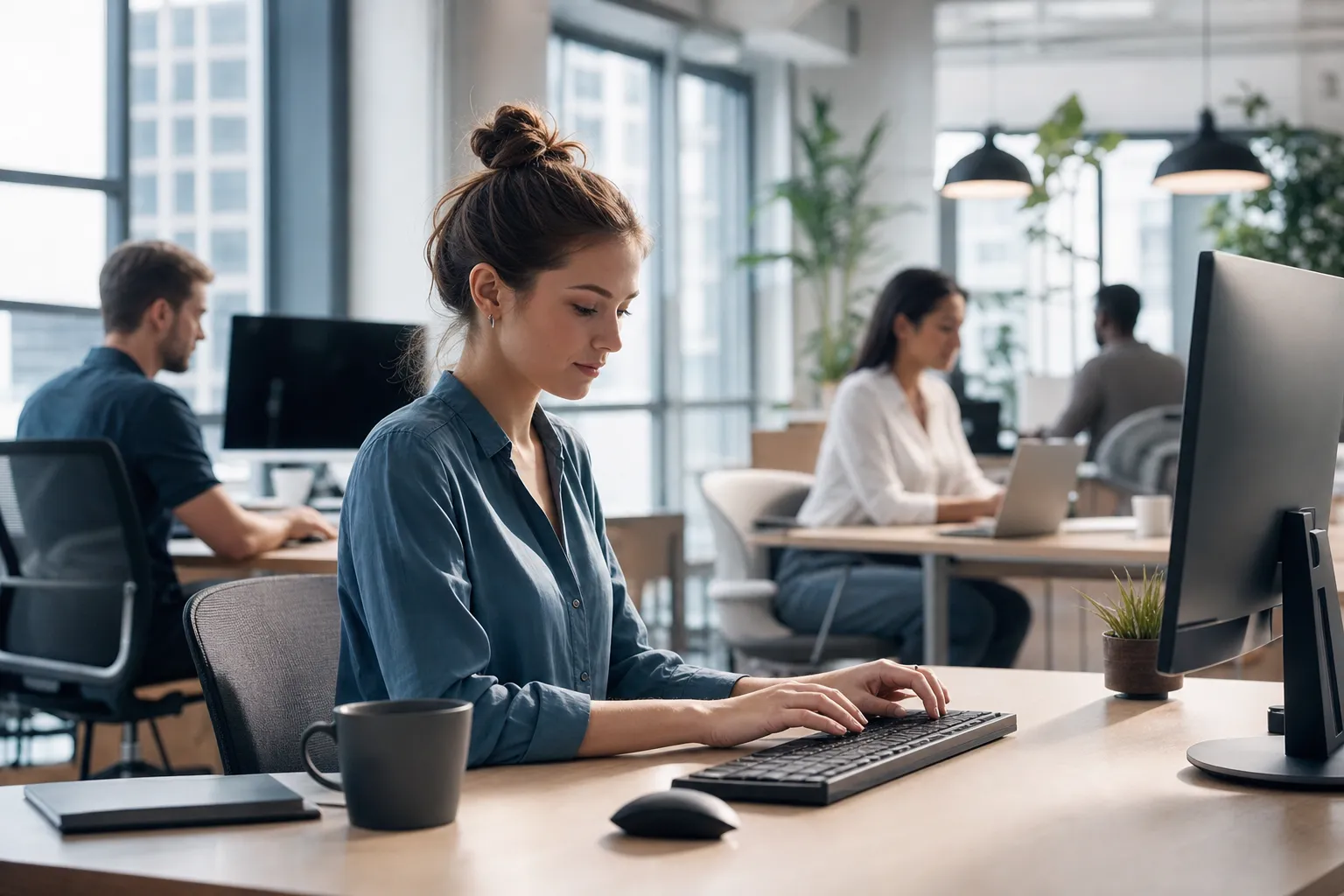 Clavier silencieux pour open space : ne plus déranger vos collègues : illustration