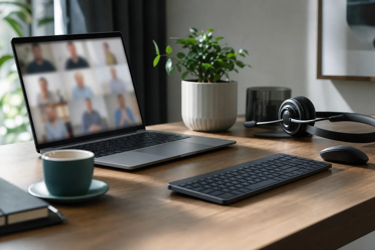 Clavier silencieux pour la visioconférence : illustration